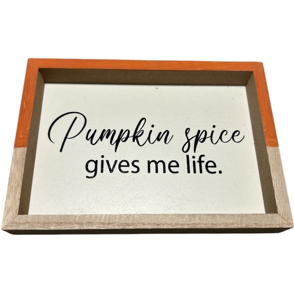 Set of 2 wooden Fall signs - Picture 3 of 3